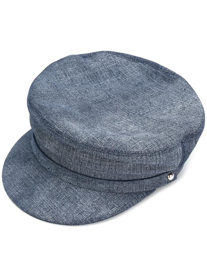 Manokhi Fitted Cap - Blue