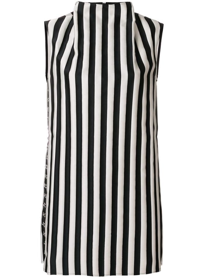 Marques'almeida High Neck Striped Dress - Black