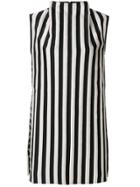 Marques'almeida High Neck Striped Dress - Black