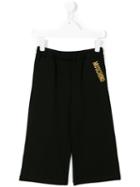 Moschino Kids - Logo Embroidered Shorts - Kids - Polyamide/polyester/spandex/elastane/viscose - 4 Yrs, Black