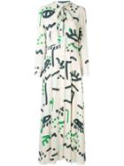 Layeur Scarf Neck Dress - White