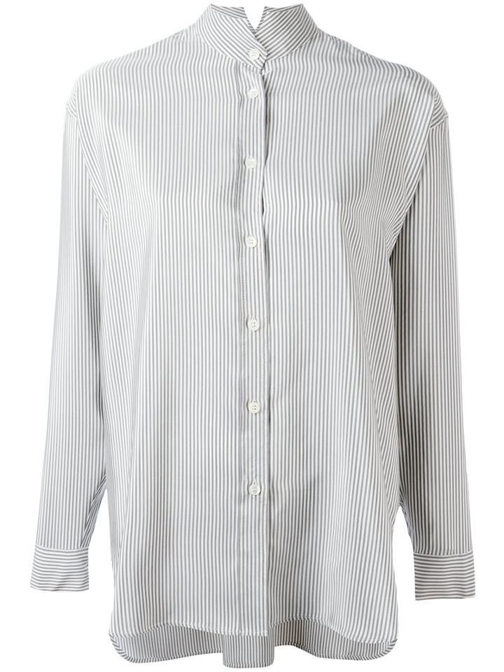 Etro Striped Shirt, Women's, Size: 38, Black, Silk