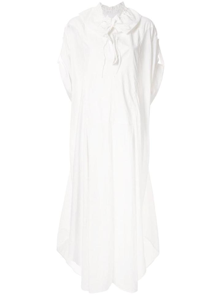 Jil Sander Asymmetric Hem Dress - White