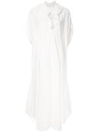 Jil Sander Asymmetric Hem Dress - White