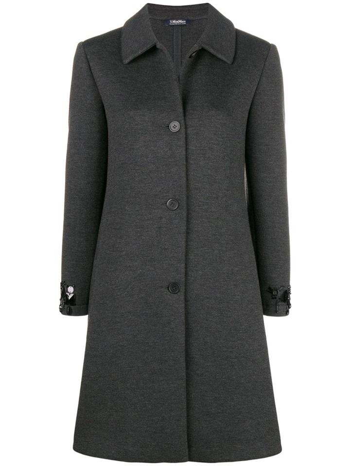 's Max Mara Buttoned Coat - Grey