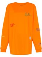 Heron Preston X Carhartt Long Sleeve Cotton T-shirt - Orange