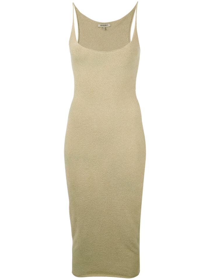 Yeezy - Fitted Dress - Women - Cotton/polyamide/spandex/elastane - S, Nude/neutrals, Cotton/polyamide/spandex/elastane