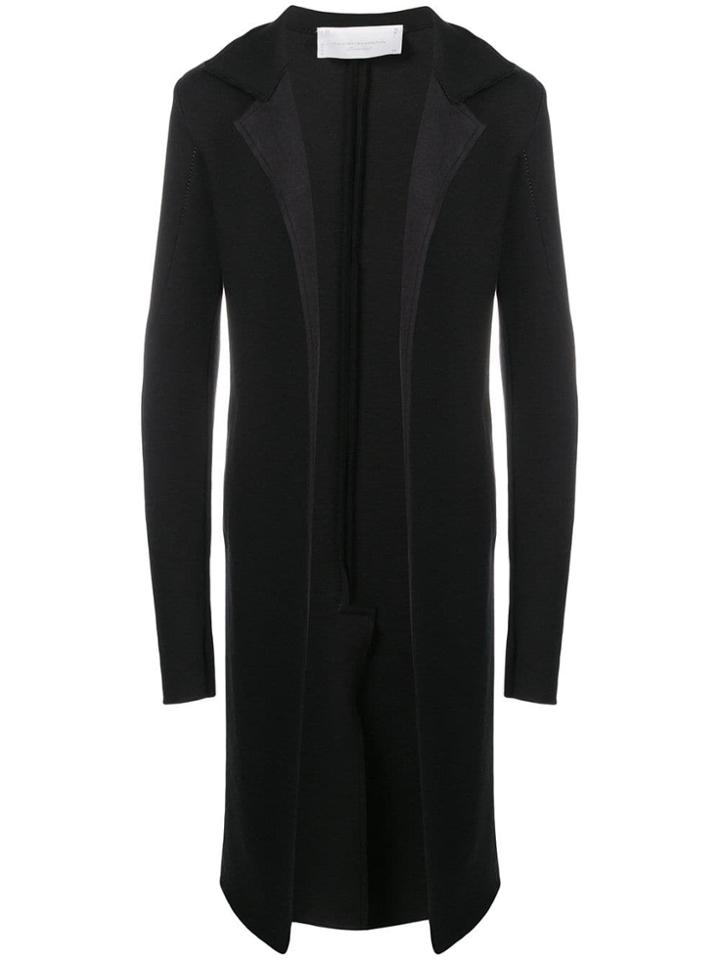 10sei0otto Mid-length Single-breasted Coat - Black