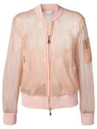 Red Valentino Tulle Bomber Jacket - Neutrals