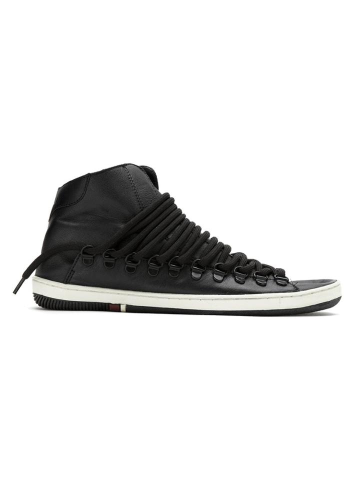 Osklen Leather Lace-up Trainers - Black