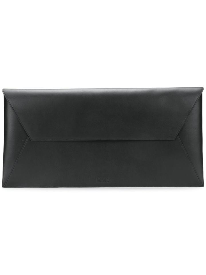 Mm6 Maison Margiela Geometric Clutch Bag - Black