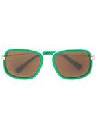 Versace 'fluo Pilot' Sunglasses, Women's, Green, Acetate/metal