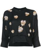 Rachel Comey Embellished Cropped Blouse - Black