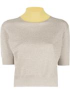 Rachel Comey Cropped Knit Top - Gold