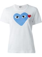 Comme Des Garçons Play Printed Heart T-shirt, Women's, Size: Xs, White, Cotton