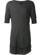 Thom Krom Layered T-shirt, Men's, Size: Large, Grey, Cotton