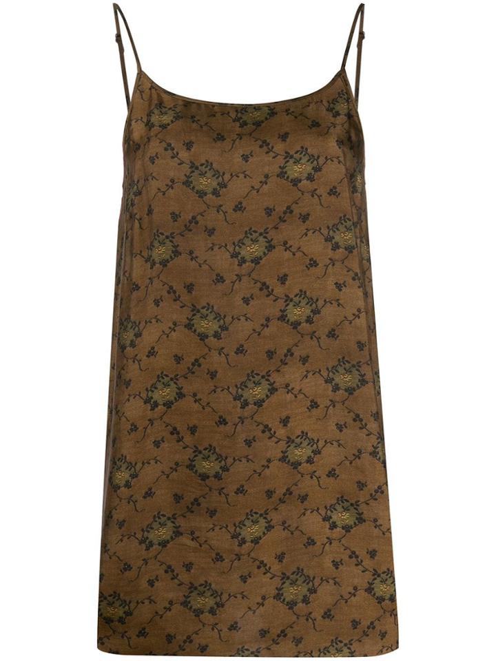 Uma Wang Loose-fit Flower Print Top - Brown