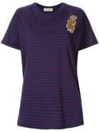 Être Cécile Badge Stripe T-shirt - Blue