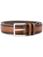 Orciani Square Buckle Belt - Brown