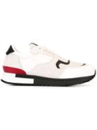 Givenchy Colour Block Sneakers, Men's, Size: 40.5, White, Leather/suede/nylon/leather