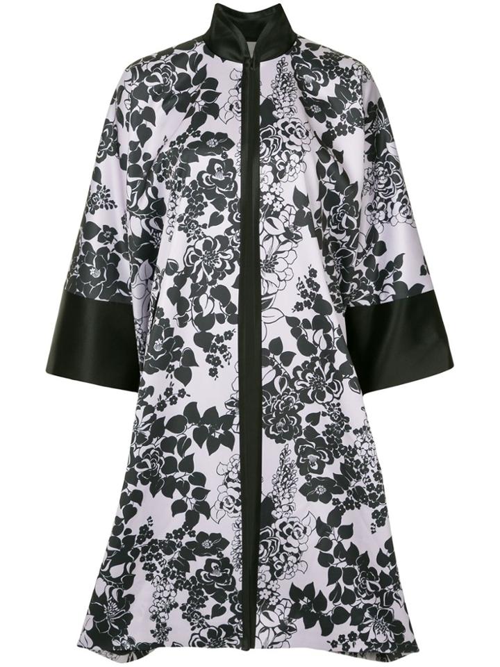 Layeur Single Breasted Coat - Pink & Purple