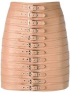 Manokhi Multi Belted Skirt - Nude & Neutrals