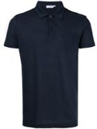 Sunspel Riviera Polo Shirt, Men's, Size: Large, Blue, Cotton
