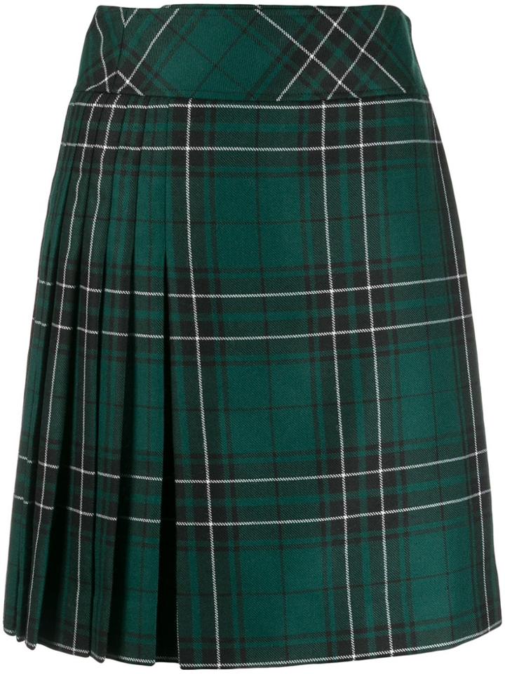 Pringle Of Scotland Tartan Short Skirt - Green