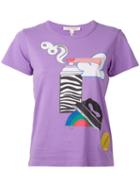 Marc Jacobs - Graphic Print T-shirt - Women - Cotton - Xl, Pink/purple, Cotton