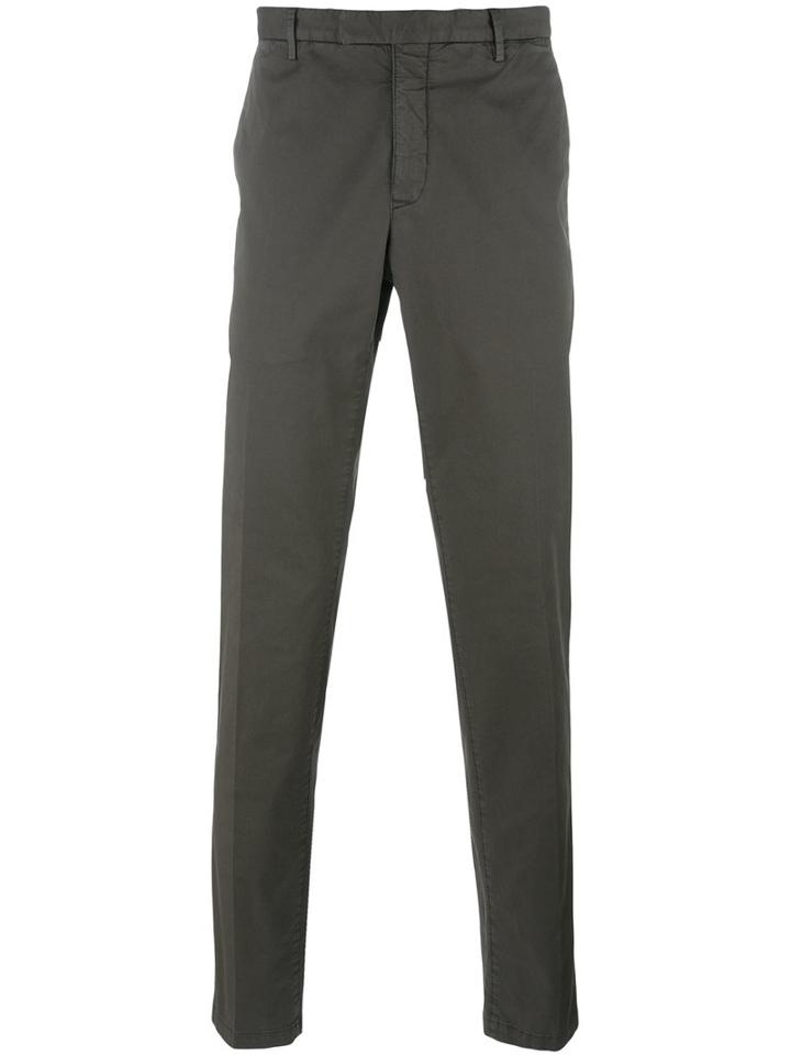 Boglioli Classic Chinos, Size: 52, Green, Cotton/spandex/elastane