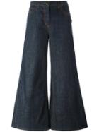 Jean Paul Gaultier Vintage Wide Flare Jeans, Women's, Size: 28, Blue