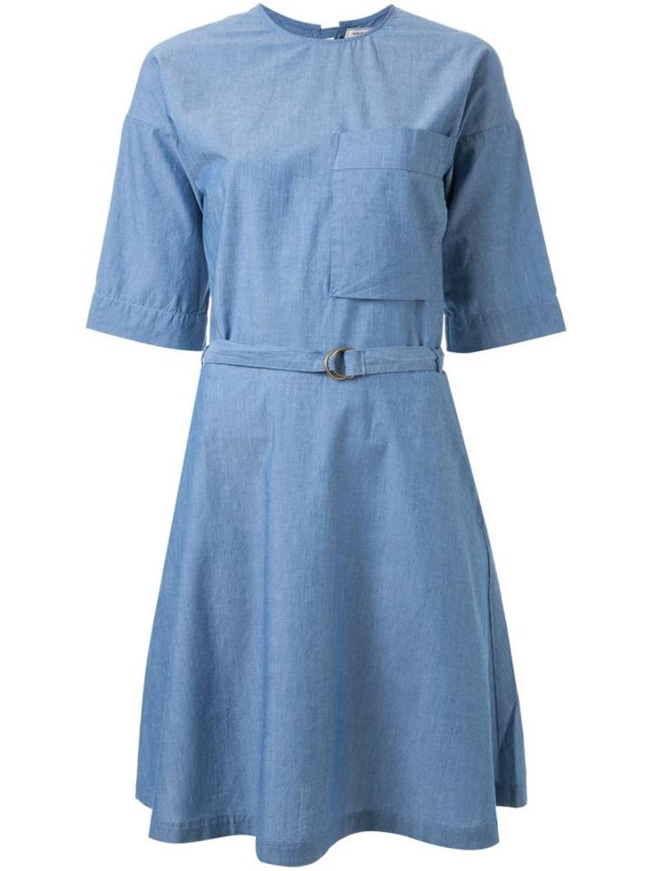 Maison Kitsuné Jade Chambray Dress, Women's, Size: 36, Blue, Cotton