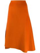 Odeeh A-line Midi Skirt - Orange