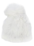 Yves Salomon Accessories - Bobble Hat - Women - Rabbit Fur/marmot Fur - One Size, White, Rabbit Fur/marmot Fur