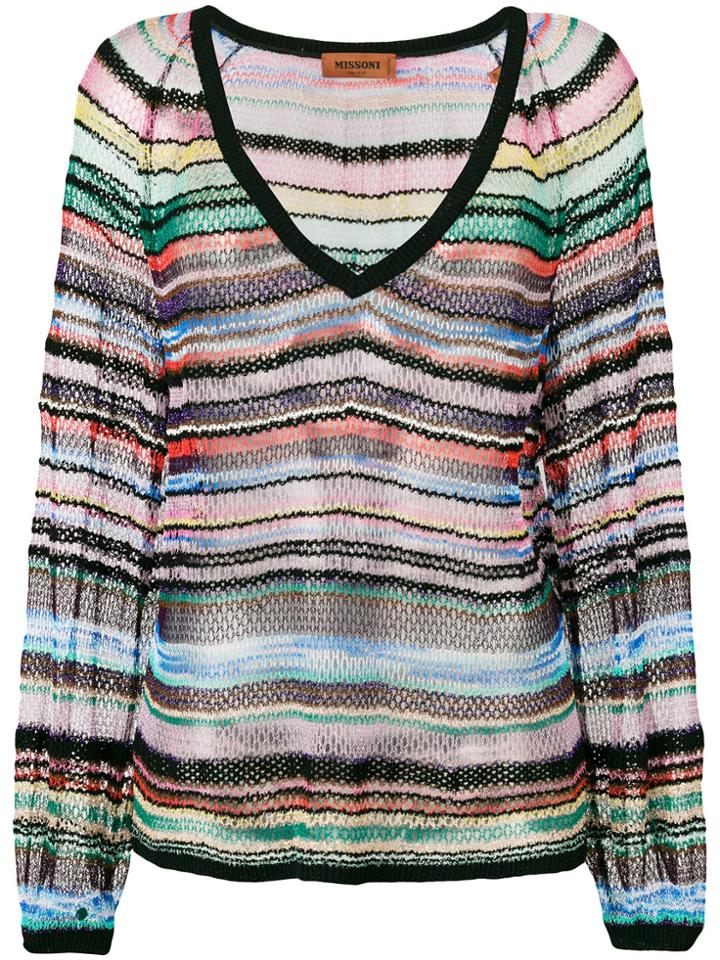 Missoni Fine Knit Jumper - Multicolour