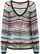 Missoni Fine Knit Jumper - Multicolour