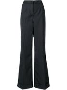 Dolce & Gabbana Pinstriped Flared Trousers - Grey