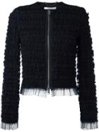 Givenchy Ruffle Embellished Jacket - Black