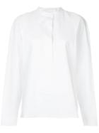 Tibi Button Back Shirt - White