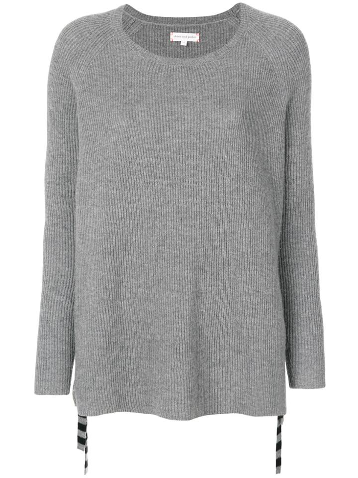 Chinti & Parker Bow-tied Knitted Sweater - Grey