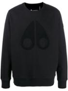 Moose Knuckles Textured Logo Sweatshirt - Black