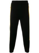 Neil Barrett Stripe Panel Sweatpants - Black