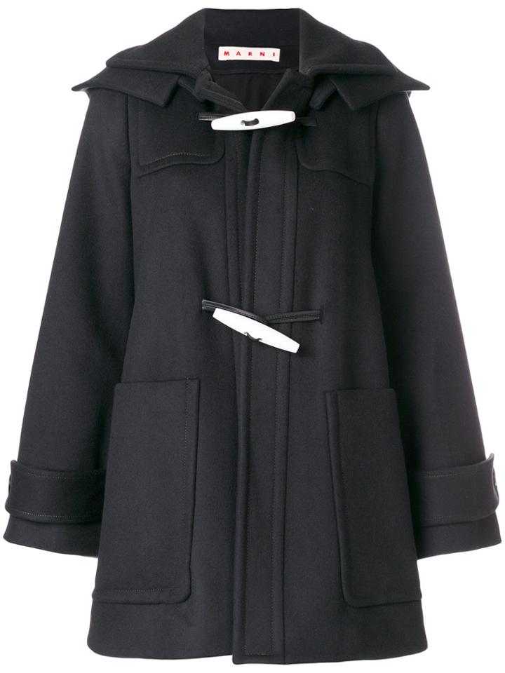 Marni Duffle Coat - Black