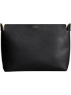 Burberry The Large Tri-tone Leather Clutch - Black