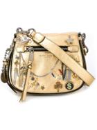 Marc Jacobs Charms And Trinkets Crossbody Bag, Women's, Grey, Leather/metal Other/glass