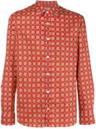 Burberry Tiled Archive Print Shirt - Red