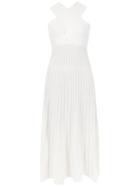 Egrey Knit Midi Dress - White