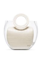 Staud White Frida Pvc And Leather Tote Bag - Neutrals