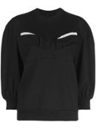 Simone Rocha Pearl Detail Sweatshirt - Black