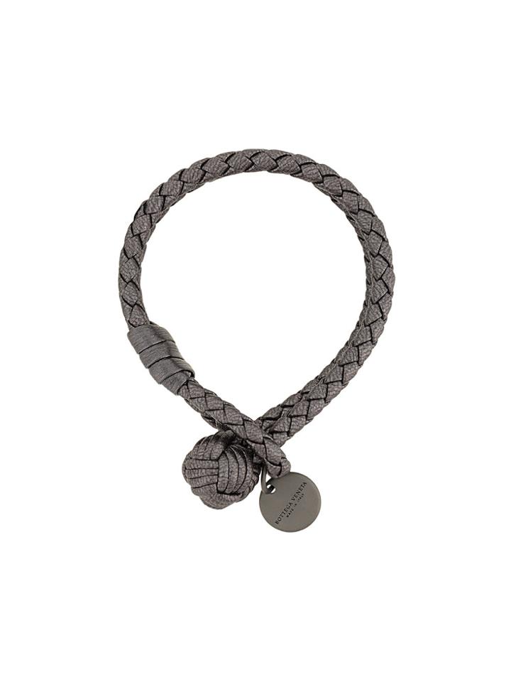 Bottega Veneta Braided Bracelet - Grey